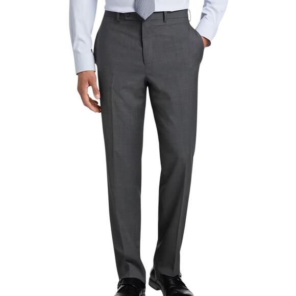 Michael Strahan Pants Men’s 60X32 Wool Blend Classic Fit Suit Stretch Flat Front - Picture 1 of 5